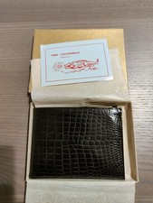 Portafoglio Uomo Vintage in Vera pelle di coccodrillo con certificato-mai usato