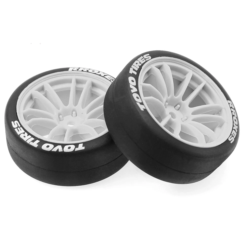 1/10 Reifen Felgen Set 12mm Hex für Tamiya XV02 TT01 Kyosho HPI YOKOMO Drift - Bild 4 von 4