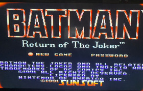 Batman: Return of the Joker (Nintendo Entertainment System, 1991) NES Aut&eacute;ntico