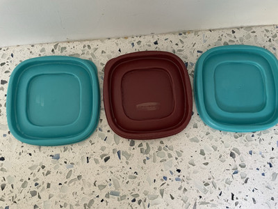 Three Replacement Lids 7J58 For Rubbermaid Easy Find Containers