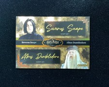 2025 Kakawow COSMOS Harry Potter Dual Auto Gold Snape & Dumbledore 8/10 GK46