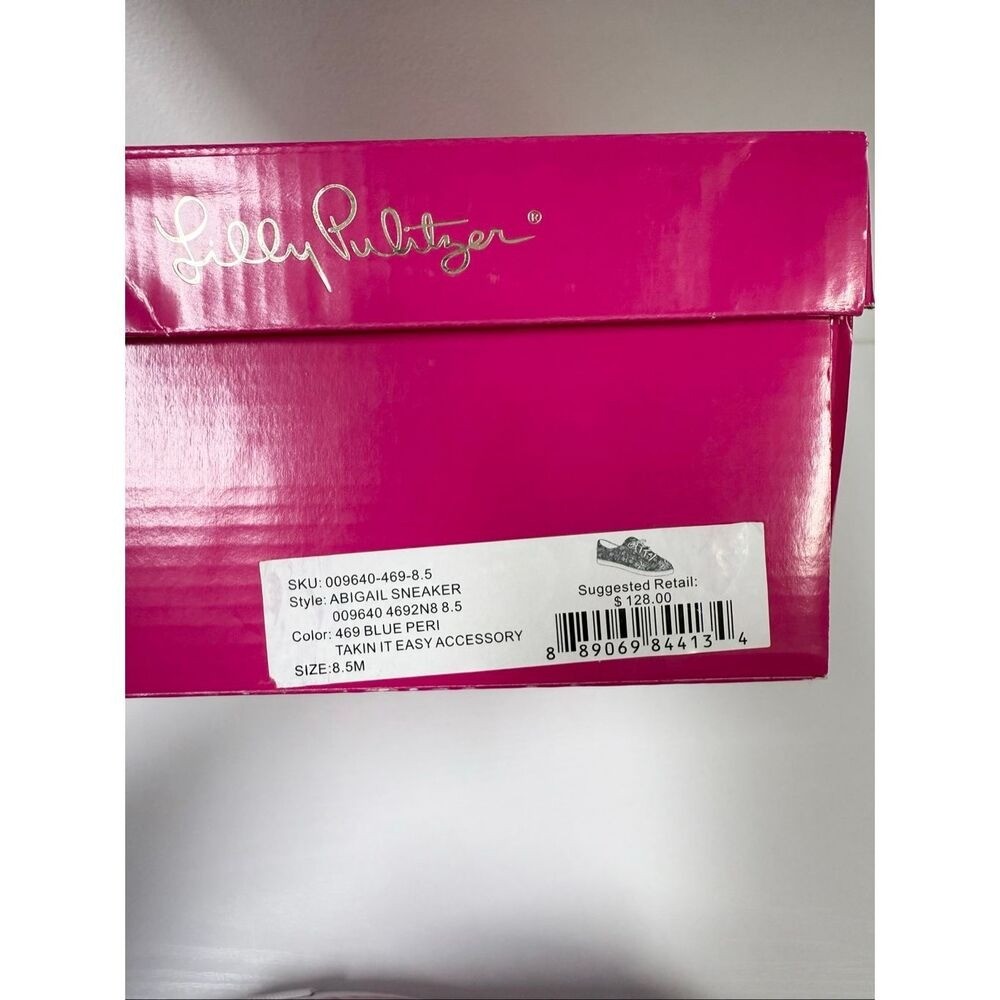 Lilly Pulitzer Abigail Sneaker Blue Peri Takin It Easy Accessory