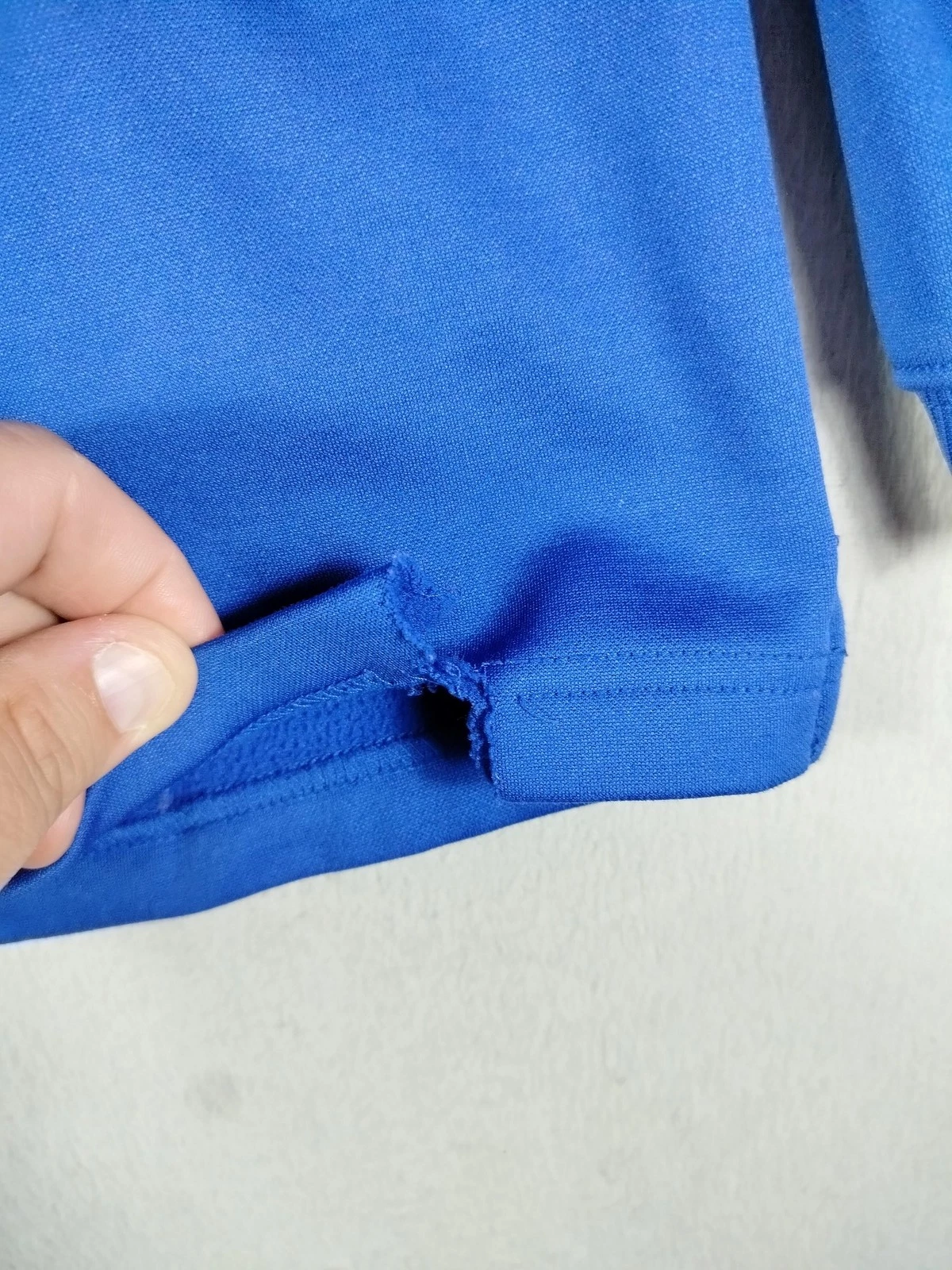 BAW Sweatshirt Mens Large Blue Baseball Thermo Tek 1/4 Zip Brewer Bears - thumbnail 6
