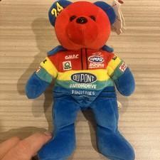 Nascar 24 Jeff Gordon Team Speed Bears 8" Plush Beanie Teddy Bear NWT 1999