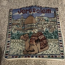  Tapestry Shoulder Bag Purse Jerusalem Scene with camel