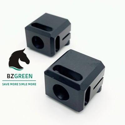 2 Pack 1/2x28 TPI 9MM Muzzle Brake Compensator Conceal Carry Aluminum