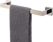 Bath Towel Rack - Square Base Thicken SUS304 Stainless Steel Towel Bar for Bathr