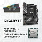 New AMD Ryzen 7 7700X Gigabyte B650 Gaming X AX V2 Corsair RGB 32GB DDR5 Bundle