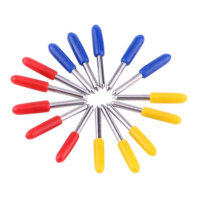 15pcs High Hardness Plotter Cutter Blade Cutting Tool 30/45/60 ° (Eng CU