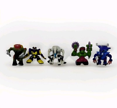 Vintage 1990's Micro-Machines Z-Bots Galoob Action Figures Five Set  Bundle 1993