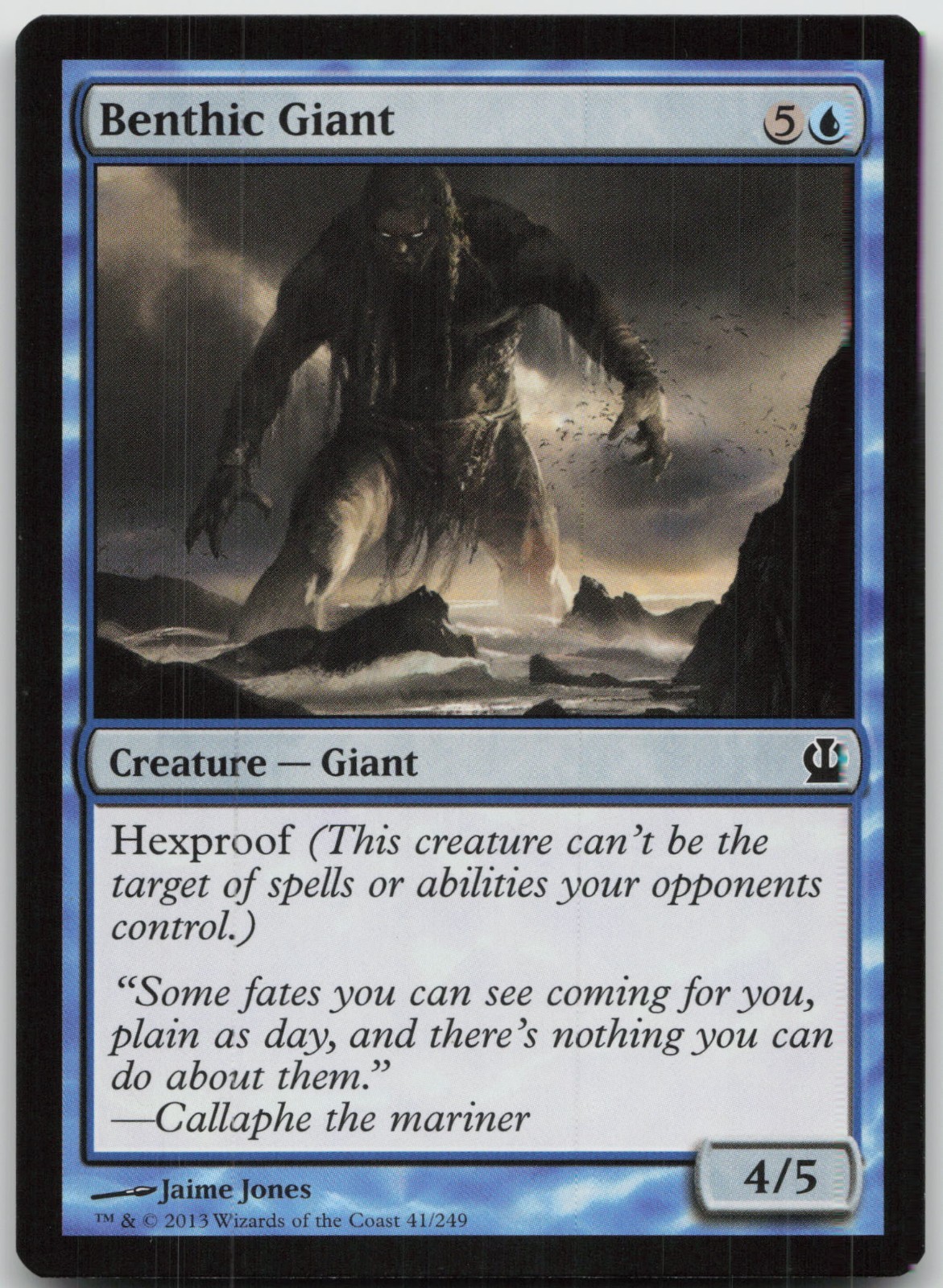Benthic Giant 41 Common Theros Magic: The Gathering Lightly Played