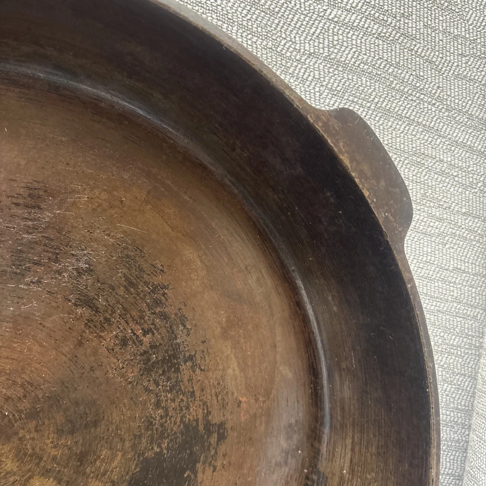 复古 Griswold No. 12铸铁煎锅719 D热戒指Erie PA小标志 — 第 3/4 张图片