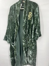 Pottery Barn Teen Harry Potter Slytherin Velvet Green Robe Adult MISSING SASH
