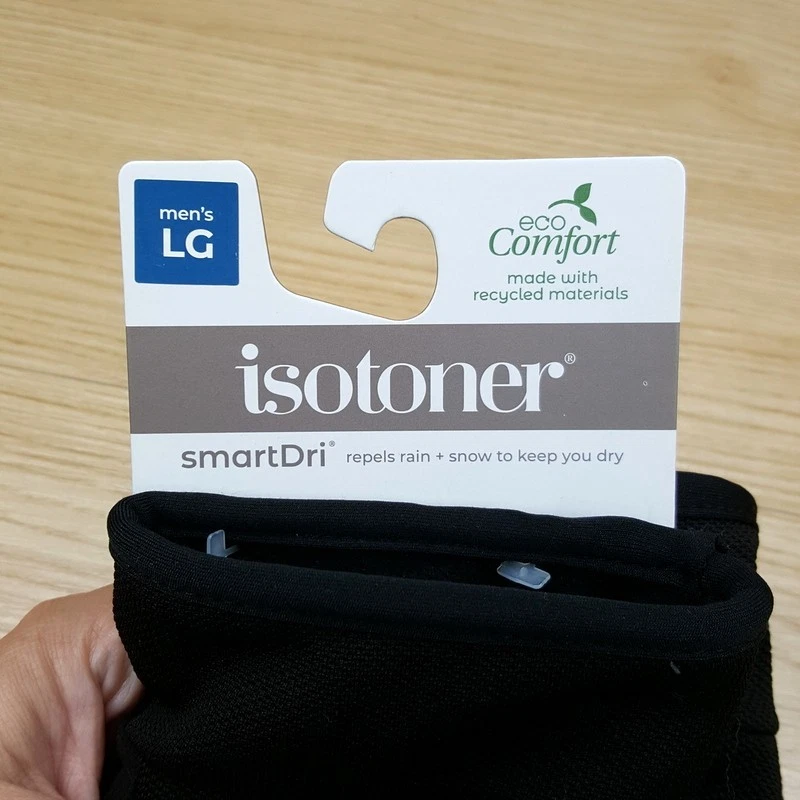 Guantes ISOTONER Para Hombre Grandes Negros Pantalla Táctil Repelentes al Agua Forrados de Felpa Foto 4 de 4