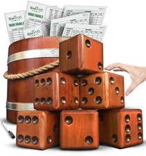 SWOOC Games - Yardzee, Farkle 20 Giant Dice Games All Weather Yard Dice ...