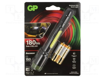 Ø26x163mm Taschenlampe: LED IPX4 DISCOVERY 30lm,150lm