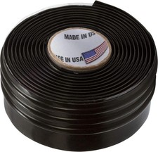 Silicone Rubber Grip Wrap for Tool Handles, Fitness and Sports Small, Black