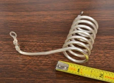 COLLINS 30L-1 10-15 METER SILVER PLATED COPPER COIL 1-1/4" Diameter x 2" Long