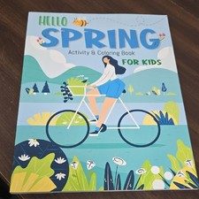Hello Spring Activity  Coloring Book For Kids