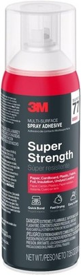 3M Super 77 Multi-Surface Spray Adhesive, 7.35 Oz., Low VOC, Quick Bond, Fast Dr