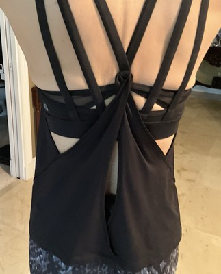 LULULEMON NO LIMITS TANK TOP BLACK SZIE 4
