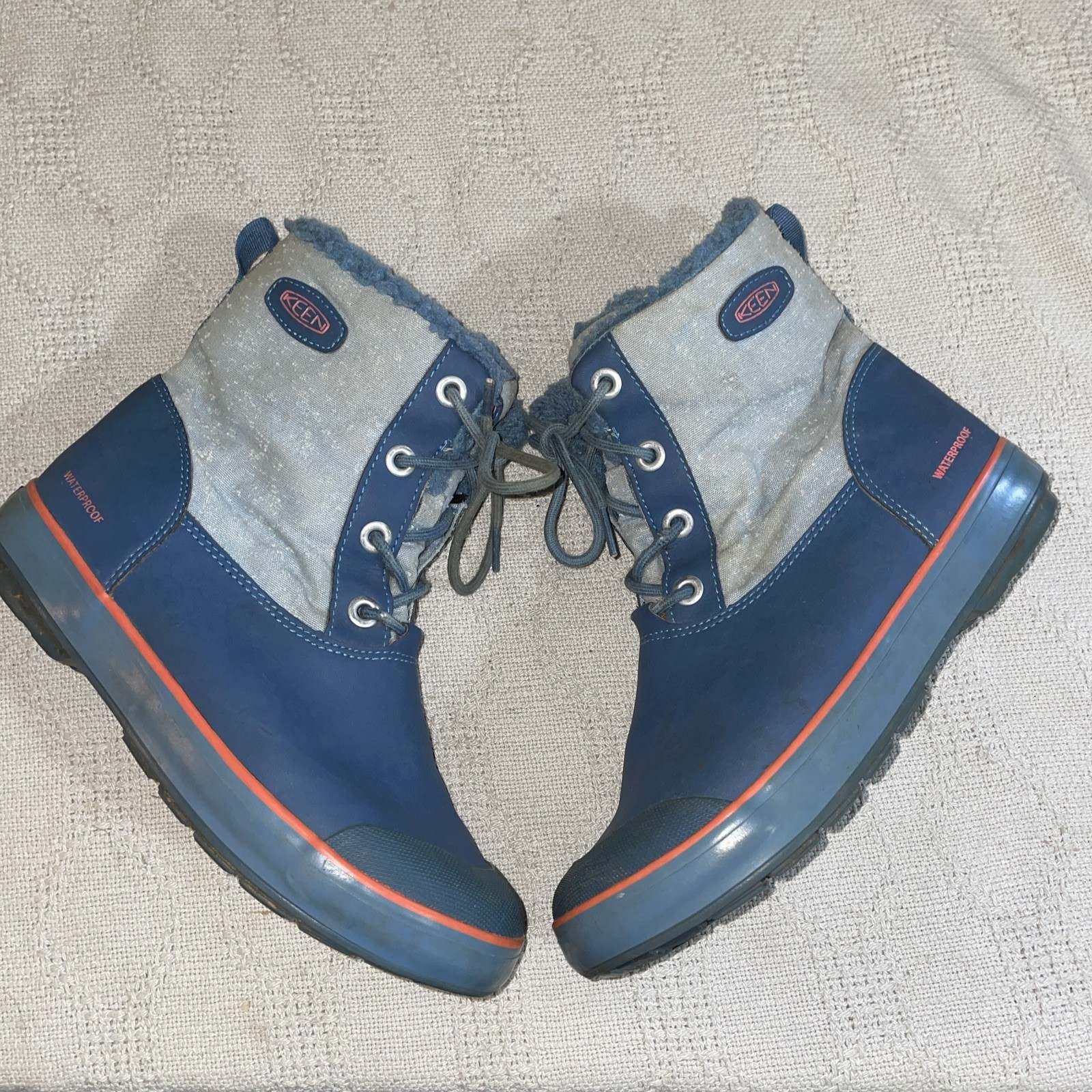 Stivali invernali donna Keen taglia 5 M blu outdoor neve impermeabili