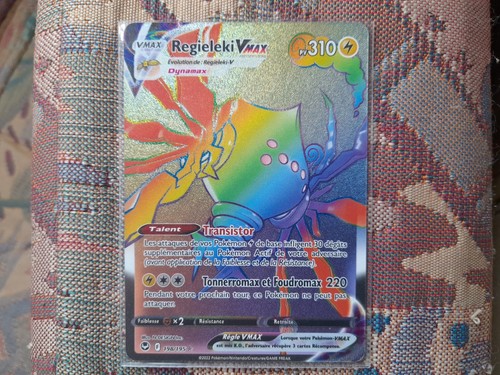 Carte Pokémon Regieleki Vmax 198/195 Secrète Tempête Argenté FR NM