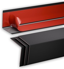 Black Aluminum Corner Guards - 36in self-adhesive, 4-pack for walls  furniture