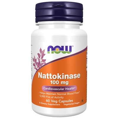 , Nattokinase 100 mg (from 60 Count (Pack of 1), Off White 