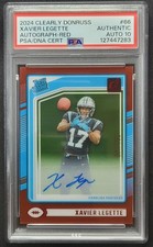 2024 PANINI CLEARLY DONRUSS 66 🏈🏈 XAVIER LEGETTE AUTOGRAPH-RED SP /149