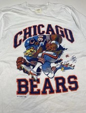 Jack Davis Chicago Bears unisex white t-shirt NFL QT5583