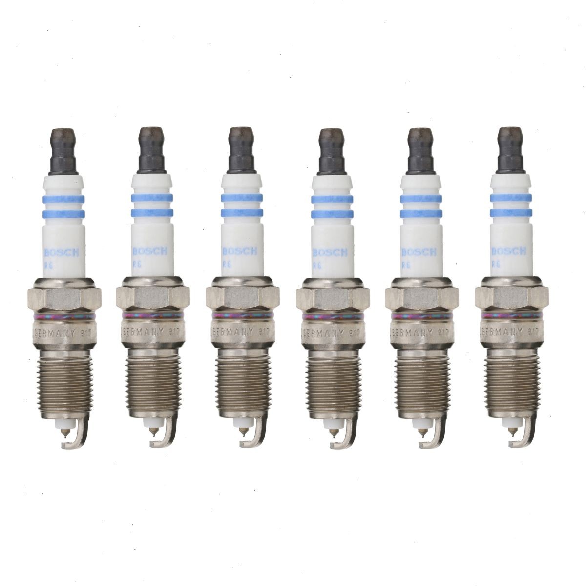 6 pc Bosch Double Iridium Spark Plugs for 1992-1993 Pontiac Grand Am 3.3L V6 bb