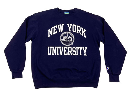 Vintage Champion New York University Sweatshirt Large NYU Pullover