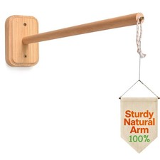 Crib Mobile Wooden Arm, Suitable for All Cribs 100 Natural Larch Hanger Nuse...