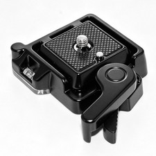 Quick Release Plate with Clamp For Manfrotto Adapter Converter Tripod Ball Head