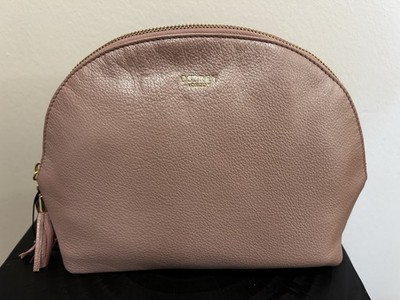 OSPREY London -  Sienna  Medium Make-Up Bag, Schminktasche, Metallic Pink, Neu