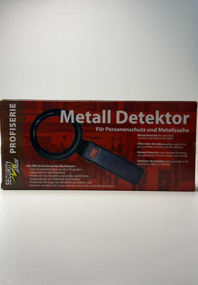Security Plus MD05 Hand-Metalldetektor Metallsuchgerät Sicherheitskontrolle