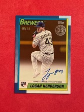 2025 Topps Update⚾️ Logan Henderson RC 1990AU-LOG Autograph #48/50🔥