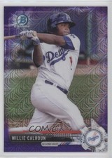 2017 Bowman Chrome Prospects Mega Box Purple Refractor /250 Willie Calhoun 2l4