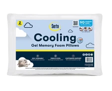 Serta 2-Pack Gel Memory Foam Cluster Bed Pillow