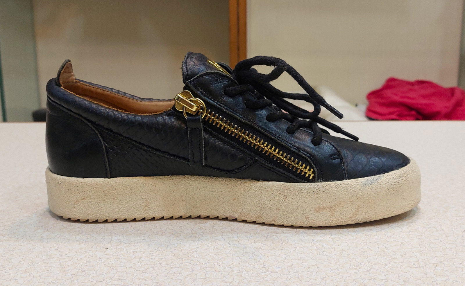 Giuseppe Zanotti Women PYTHON EMBOSSED TRAINERS L… - image 9