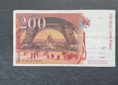 Billet 200 Francs Gustave Eiffel 1996 TTB  - Photo 1/4