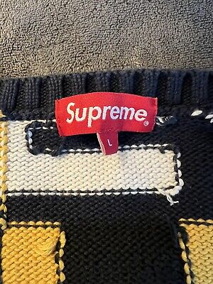 Supreme FW18 Big Letters Sweater - Multicolor Size L (Large) - 100%  Authentic