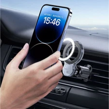 360° Rotation Cell Phone Holder Mount For Magsafe Magnetic iPhone 16 Car Airvent