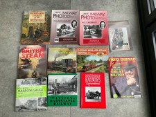 JOB LOT COLLECTION STEAM TRAIN RAILWAY BOOKS NARROW GUAGE PHOTOS