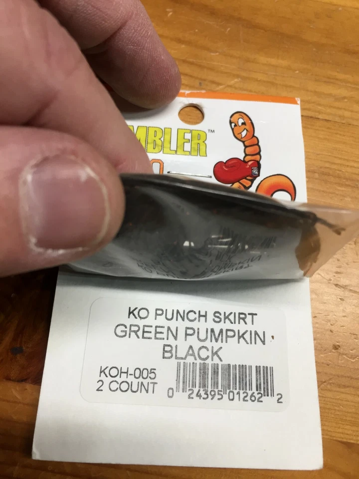 3 - Packs Gambler KO Punch Skirt (2 per Pack) Bass Fishing Punching Rig Skirt  - Image 4 of 4