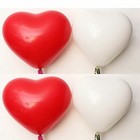 10" inch Red & White Heart Shape Balloons Valentines Special Party Decorations