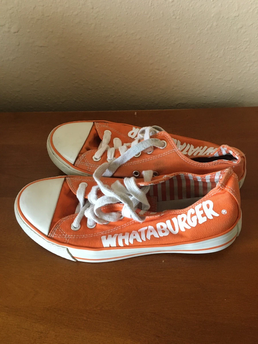 vintage whataburger Converse Style Shoe Size 4 Rare eBay