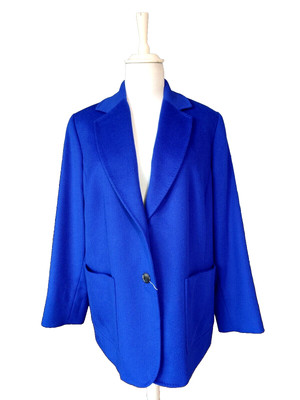  MARINA RINALDI   Pure WOOL drap Blazer  PLUS size MR 27_Usa 18W_ De48_ Gb22