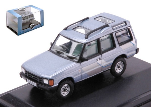 Oxford 1/76 Land Rover Discovery 1 Blau Modellbau Statisches Modell Diecast-image